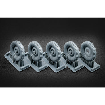 ScaleX US Willys MB Jeep Sagged Wheel Set for 1:35 Model Kits
