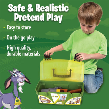John Deere Tool Box - 18pc Deluxe Construction Playset