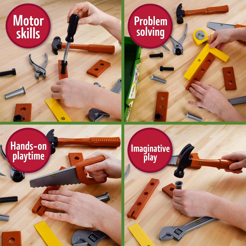 John Deere Tool Box - 18pc Deluxe Construction Playset