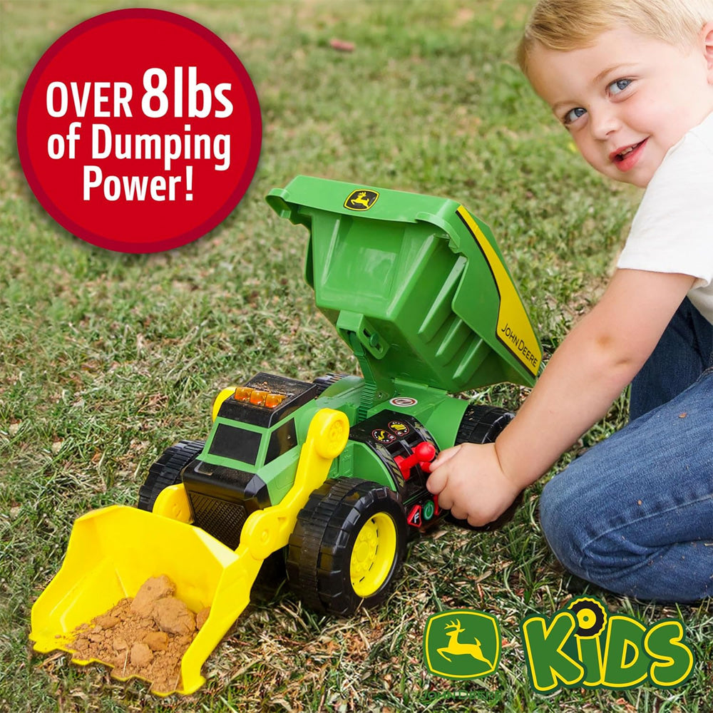 John Deere Kids 2-in-1 Dig Rig Large Motorized Dumper Farm Toy