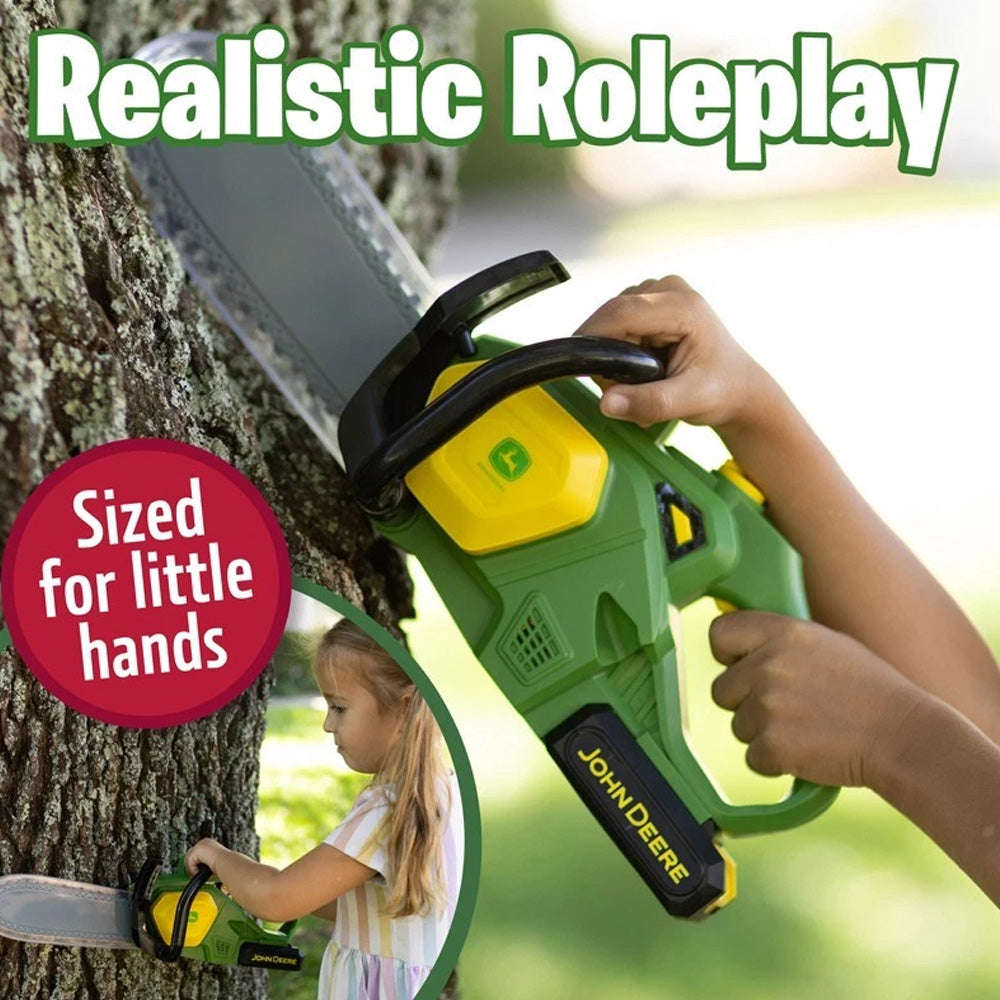 John Deere Motorised Chainsaw Toy Age 3+ TOMY