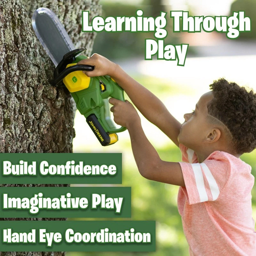 John Deere Motorised Chainsaw Toy Age 3+ TOMY