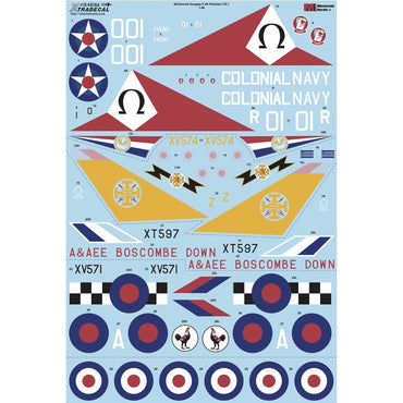 Xtradecal 48186 McDonnell Douglas F-4K Phantom FG.1 1:48 Decal Set