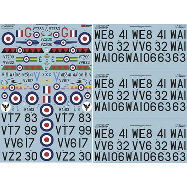 Xtradecal X48220 de Havilland Vampire F.3/FB.5 Collection 1:48 RAF 1950s