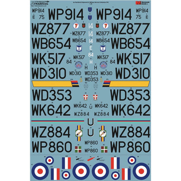 Xtradecal Military Service Part 2 Decal for 1:48 AirFix de Havilland Chipmunk
