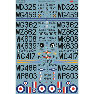 Xtradecal Military Service Part 3 Decal for 1:48 Airfix de Havilland Chipmunk