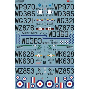 Xtradecal Military Service Part 4 Decal for 1:48 Airfix de Havilland Chipmunk