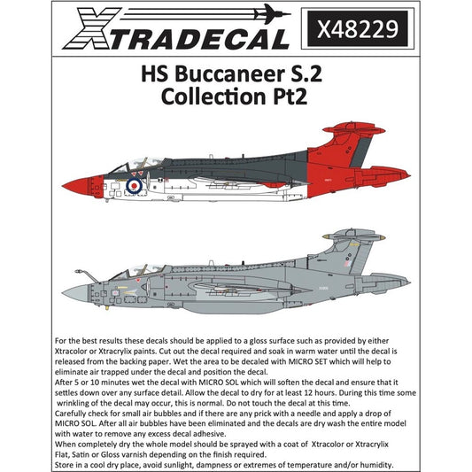 Xtradecal Blackburn Buccaneer S.2 Collection Part 2 1:48 Aircraft Decals X48229