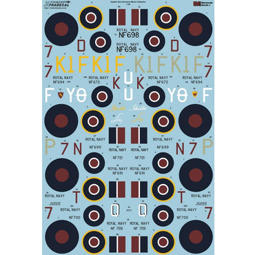 Xtradecal 48240 Hawker Sea Hurricane Mk.IIc Collection 1:48 Model Kit Decal Set