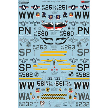 Xtradecal 48241 F-4G Phantom Wild Weasel Collection Pt1 1:48 Model Kit Decal Set