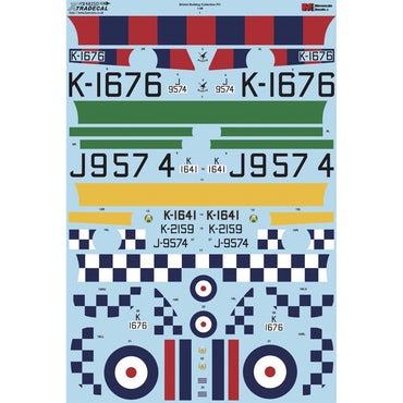 Xtradecal 48250 Bristol Bulldog Collection Pt.1 1:48 Model Kit Decal Set