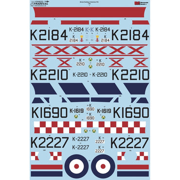 Xtradecal 48251 Bristol Bulldog Collection Pt.2 1:48 Model Kit Decal Set