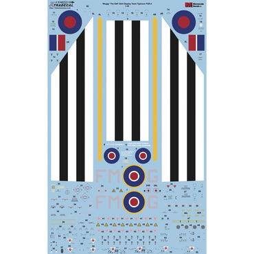 Xtradecal 48252 'Moggy' RAF 2024 Display Team Typhoon FGR.4 1:48 Model Decal Set