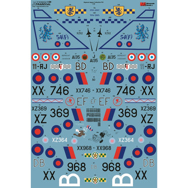 Xtradecal X48256 BAC/SEPECAT Jaguar GR.1/GR.1A 1:48 Decal Collection Pt.3