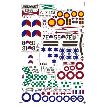 Xtradecal 72071 Gloster Meteor F8s Foreign Air Forces 1:72 Decals Airfix A04064