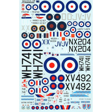 Xtradecal 72127 RAF 6 Squadron History 1931-2010 1:72 Decal Set