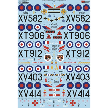 Xtradecal 72290 RAF McDonnell Douglas FG.1 & FGR.2 Phantoms Pt. 2 1:72 Decal Set