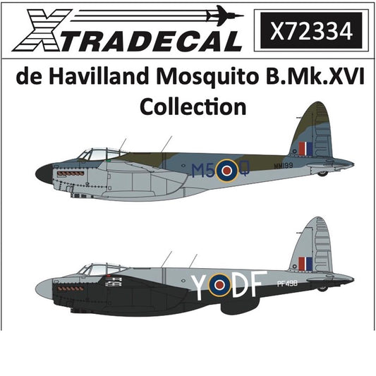 Xtradecal X72334 1:72 Decal Sets for de Havilland Mosquito A04023 - 7 Sets