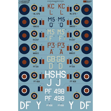 Xtradecal X72334 1:72 Decal Sets for de Havilland Mosquito A04023 - 7 Sets