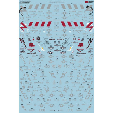 Xtradecal X72339 F-35C Lightning II USN/USMC Model Aircraft 1:72 Decal Set