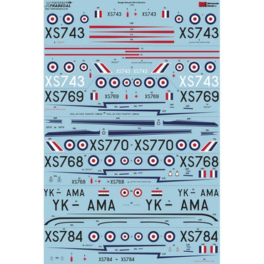 Xtradecal Beagle Bassett 206 Collection 1:72 Decals 72342