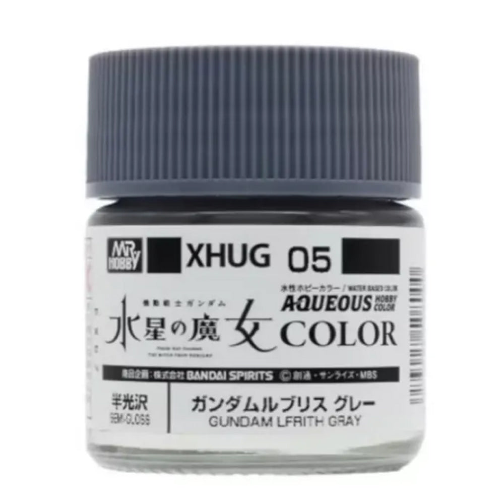 Mr Hobby Aqueous Gundam Colour XHUG-05 Lfrith Grey 10ml Acrylic Paint