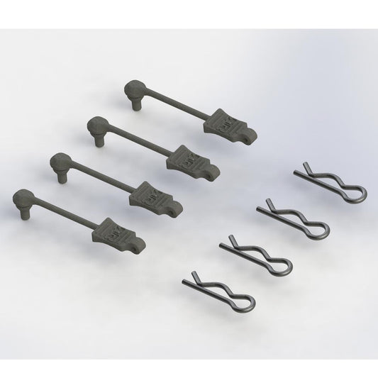 Arrma Body Clip Retainer 1/8 Scale Black (4) RC Spares AR390178