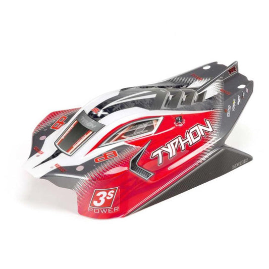 Arrma 402274 Typhon 4x4 BLX Painted & Decaled Body Shell - Red