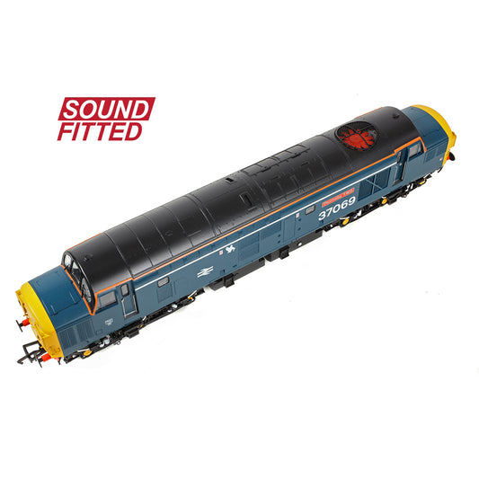 Bachmann Branchline 35-312SF Class 37/0 Split Headcode 37069 'Thornaby TMD' BR Blue (White Stripe) OO Gauge