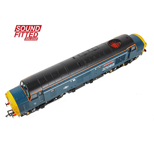 Bachmann Branchline 35-312SFX Class 37/0 Split Headcode 37069 'Thornaby TMD' BR Blue (White Stripe) OO Gauge
