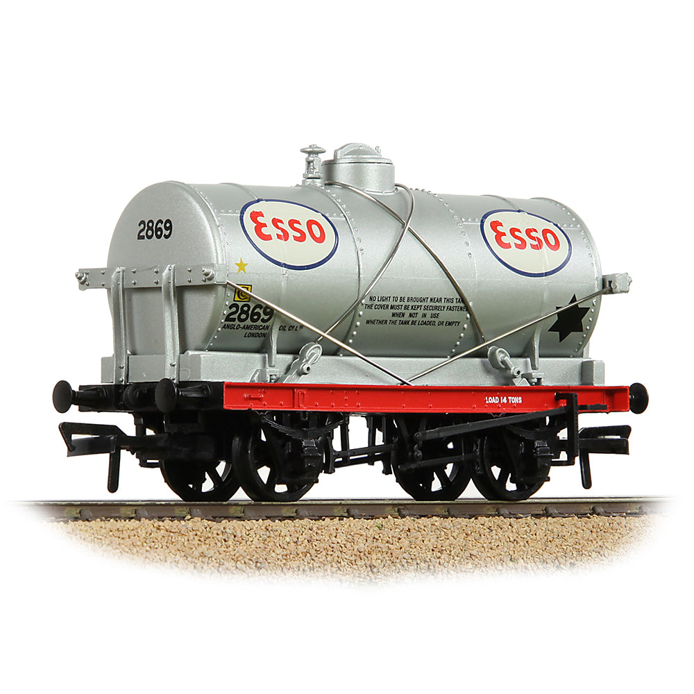 Bachmann Branchline 37-684B 14T Tank Wagon 'Esso' Silver OO Gauge