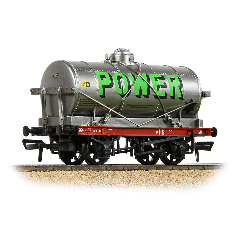 Bachmann Branchline 37-686 14T Tank Wagon 'Power' Silver OO Gauge