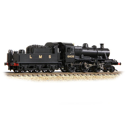 Graham Farish 372-627B LMS Ivatt 2MT 6409 LMS Black N Gauge