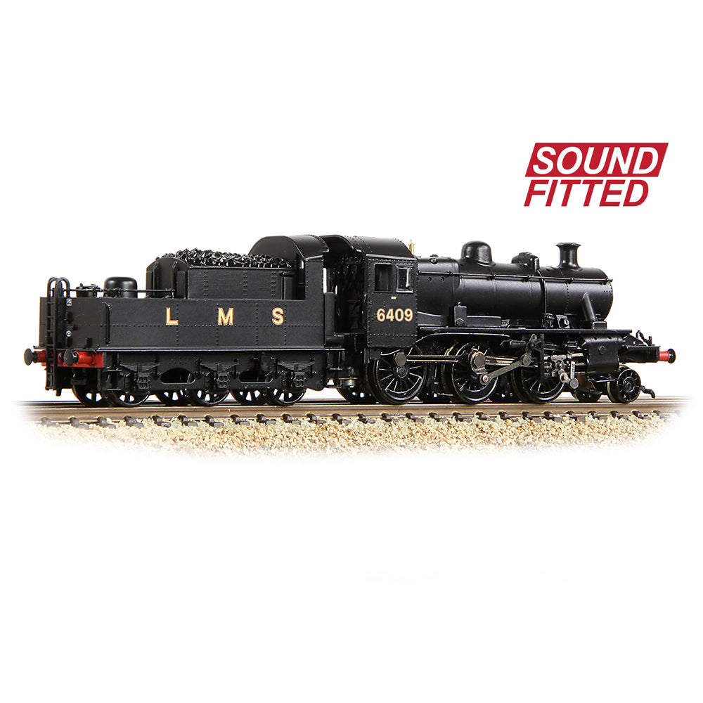 Graham Farish 372-627BSF LMS Ivatt 2MT 6409 LMS Black N Gauge