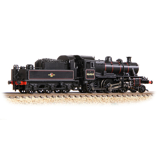 Graham Farish 372-628B LMS Ivatt 2MT 46464 BR Lined Black (Late Crest) N Gauge