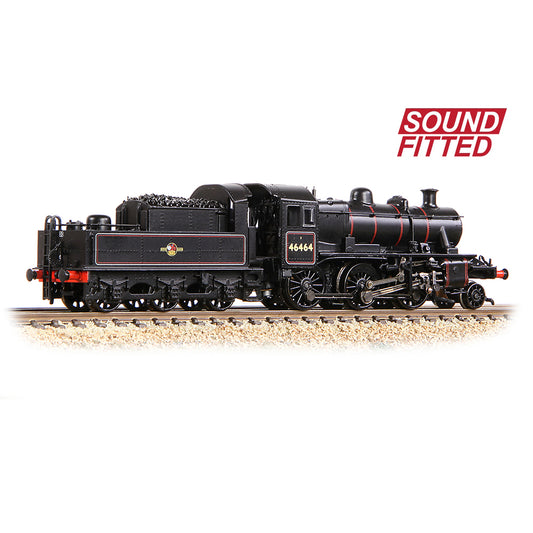 Graham Farish 372-628BSF LMS Ivatt 2MT 46464 BR Lined Black (Late Crest) N Gauge