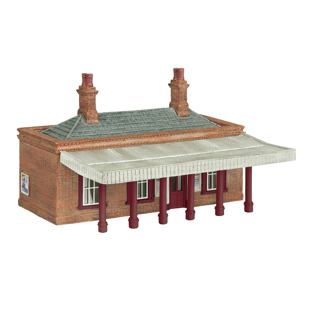 Scenecraft 42-0045R Suburban Station Red N Gauge