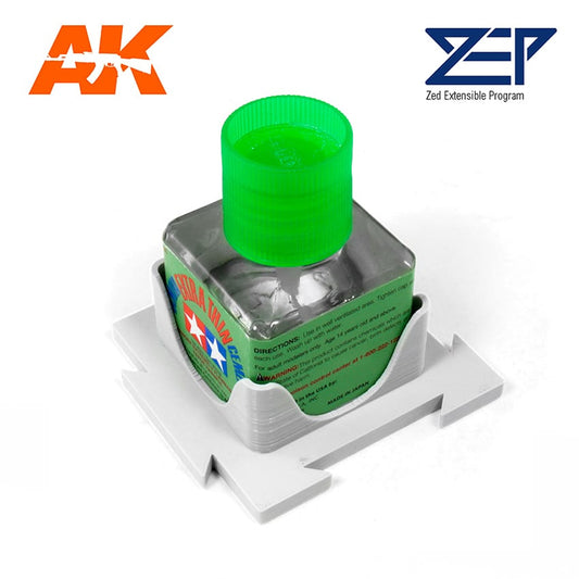 ZEP Tamiya/AK Cement Glue Holder - Modular Workbench Organization System MS102