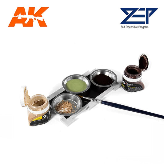 ZEP Magnetic Mixing Trays w/Holder - Modular Workbench Organization System MS209