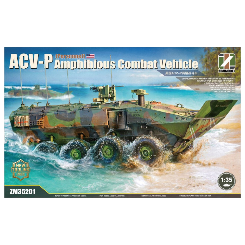 Zimi Model 35201 ACV-P Amphibious Combat Vehicle 1:35 Model Kit