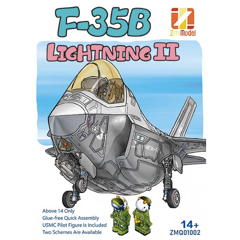 Zimi Models ZMQ01002 1:Egg DJ F-35B Lighting II Model Kit