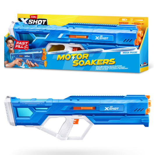 Zuru XShot Water Mega Pulse Motor Soakers Water Blaster Fast-Fill - Blue