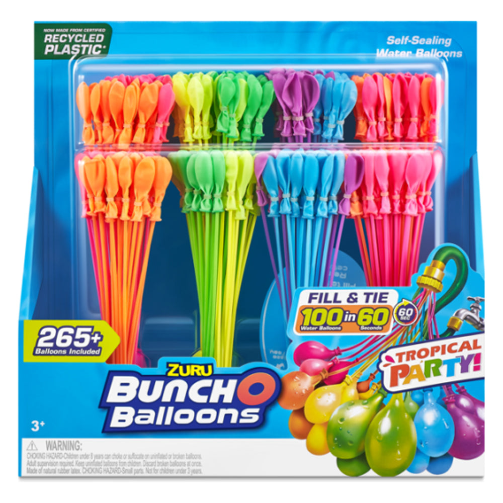 Zuru Bunch O Balloons Tropical Party 8-Pack 265+ Water Balloons