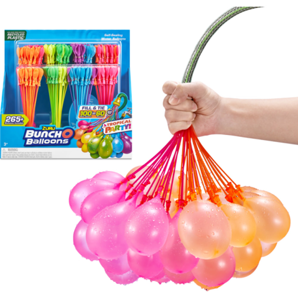 Zuru Bunch O Balloons Tropical Party 8-Pack 265+ Water Balloons