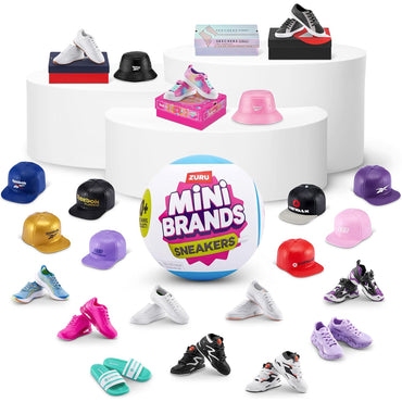 ZURU Mini Brands: Sneakers Capsule - 5 Mini Branded Items! Collect them all!