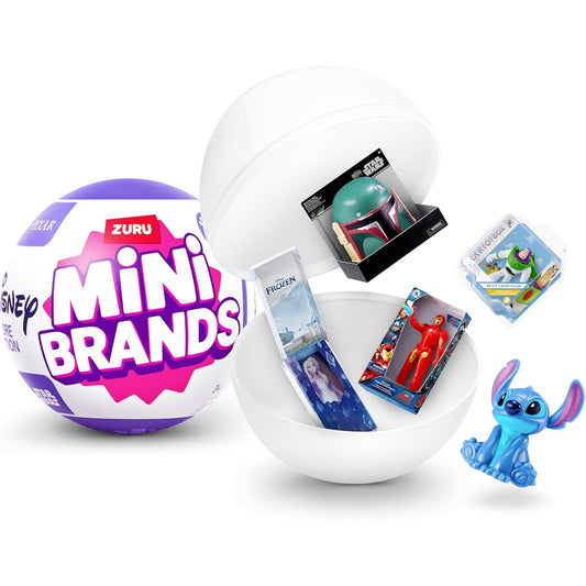 ZURU Mini Brands: Disney Capsule - 5 Mini Disney Items! Collect them all!