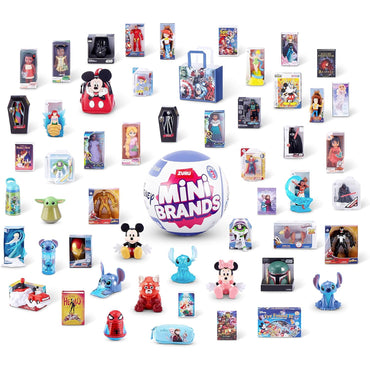 ZURU Mini Brands: Disney Capsule - 5 Mini Disney Items! Collect them all!