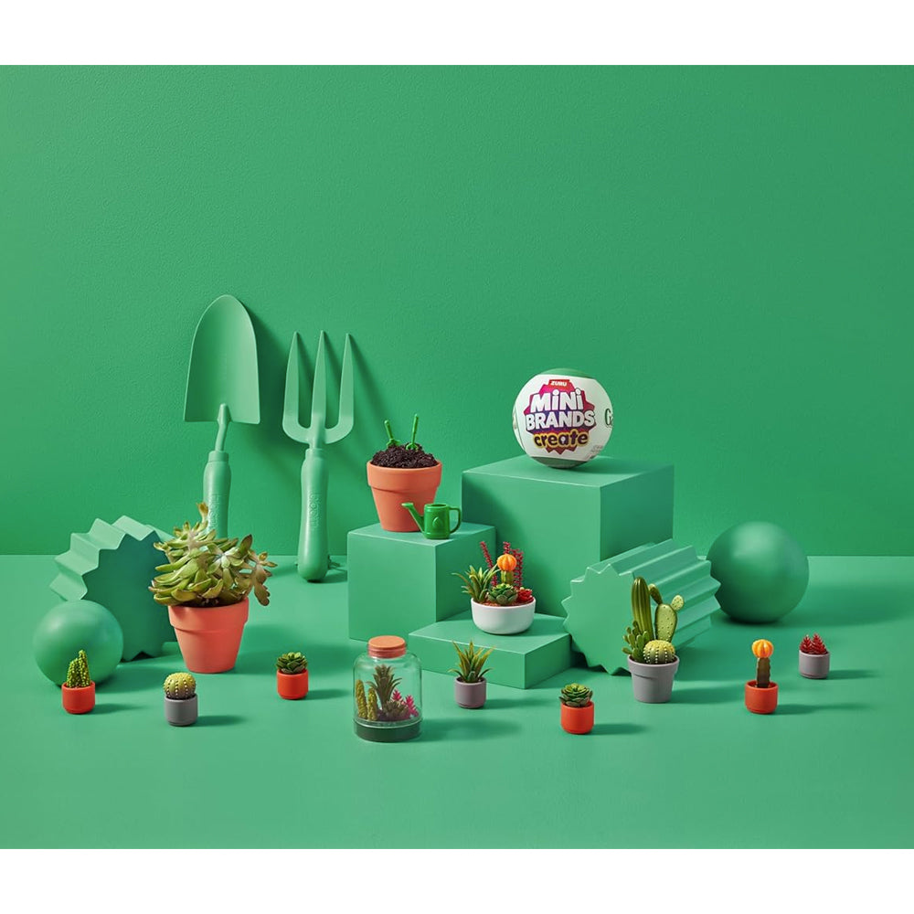 ZURU Mini Brands: Garden Capsule - Mini Plants & Tools! Collect them all!