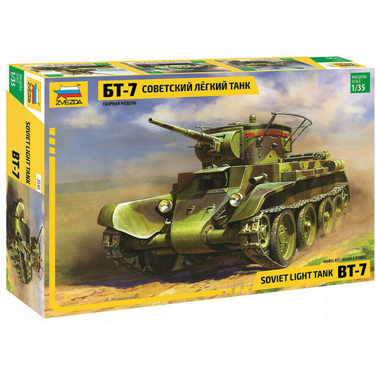 Zvezda Z3545 Soviet Light Tank Bt-7 1:35 Plastic Model Kit