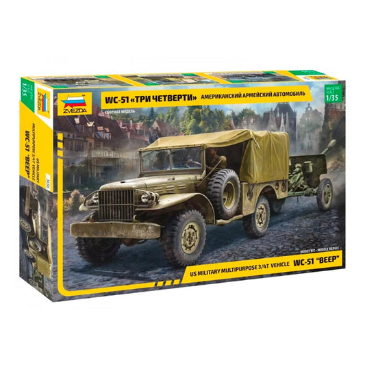 Zvezda 3656 Dodge WC-51 'Beep' 1:35 Plastic Model Kit